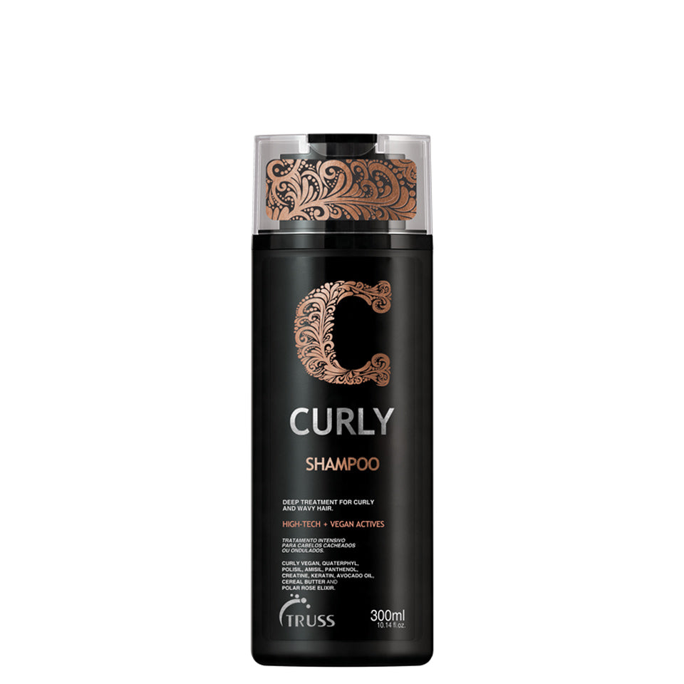 Curly Shampoo Curly Wavy Hair Vegan Activies Hight-tech