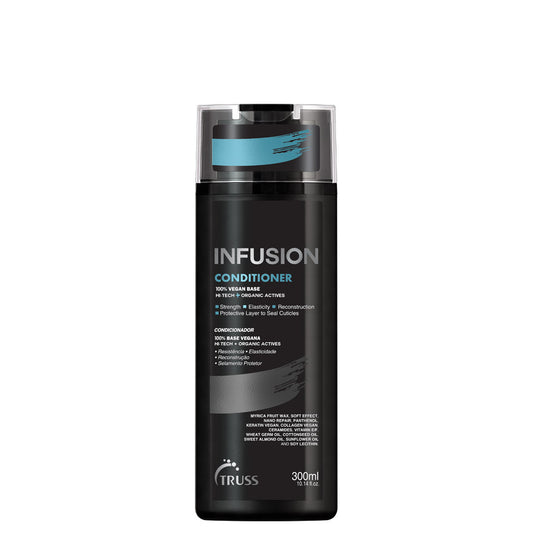 Infusion Conditioner Vegan Base Hi-tech Organic actives Strenght elasticity Reconstruction Protective layer seal cuticles