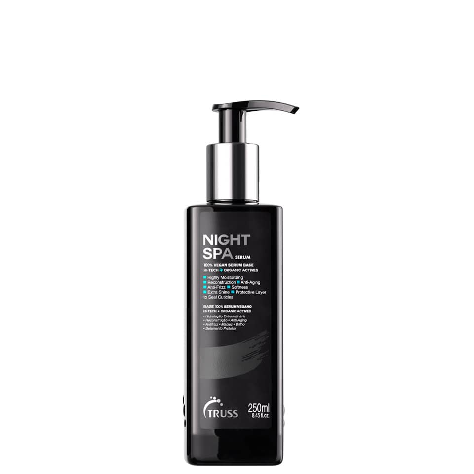 Night Spa Serum Reconstruction Anti-aging anti-frizz softness extra shine protective layer to seal cuticles